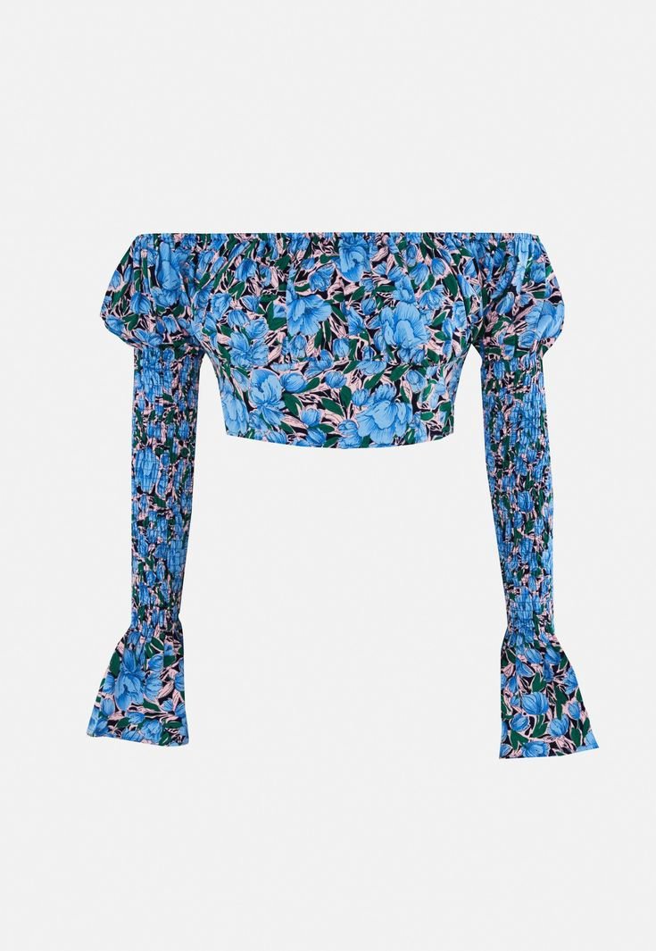 Crop top fleurie 