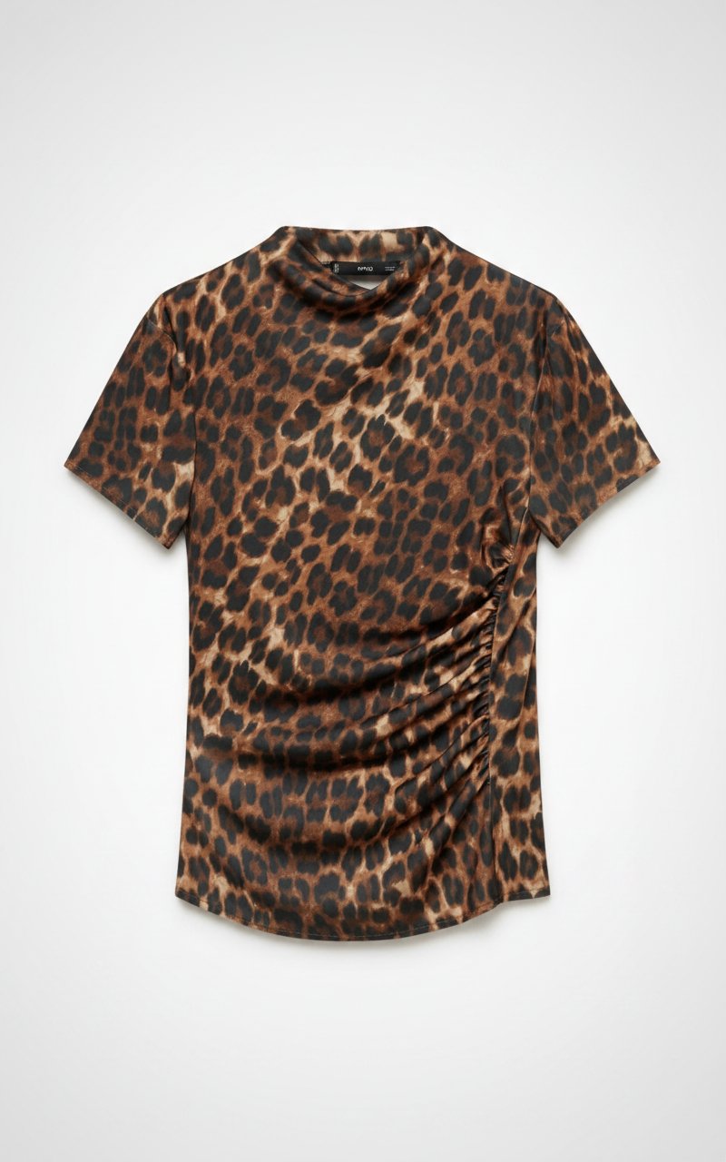 T-shirt mango léopard taille s porté seulement une fois 