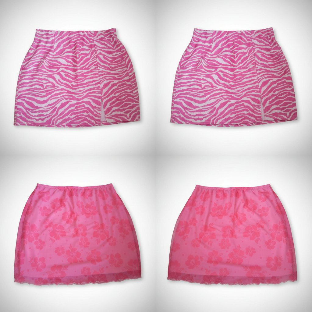 Deux jupes rose taille m 