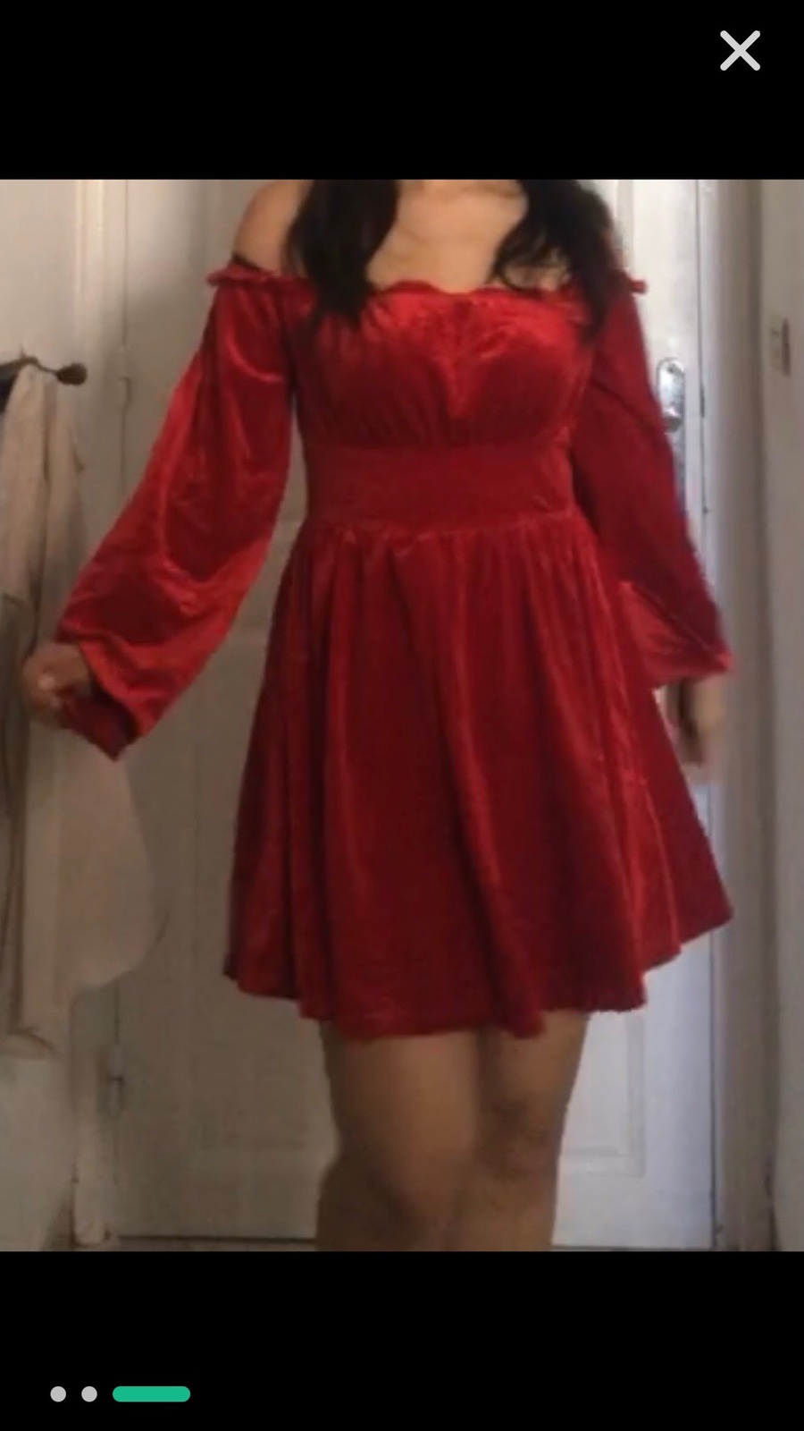 ✨ Magnifique Robe en Velours Rouge - Style Princesse ✨