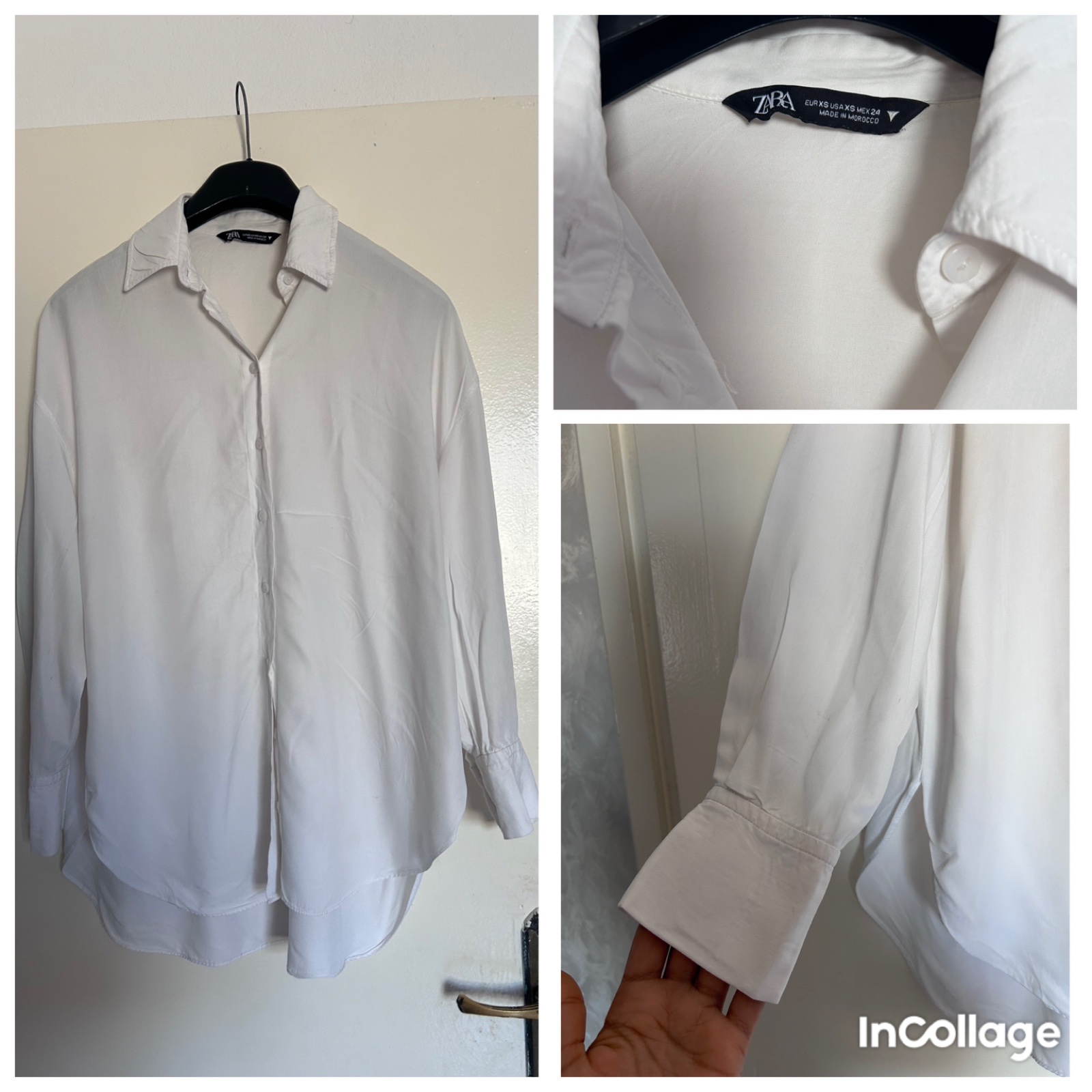 Chemise longue zara 