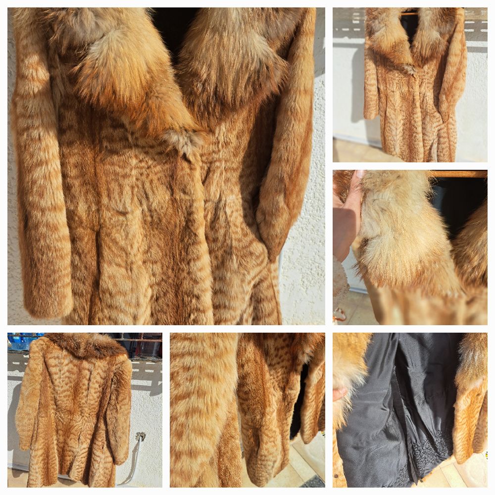 Manteau en Fourrure Vintage – Élégance et Chaleur💥 pièce rare
