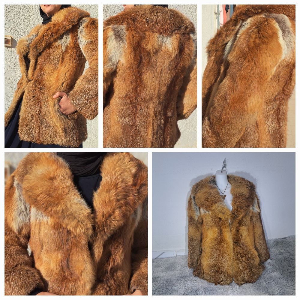 Manteau 🧡forure🧡véritable renard 🦊très chic 💫