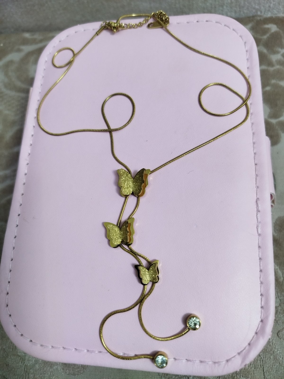Collier papillon stainless 
