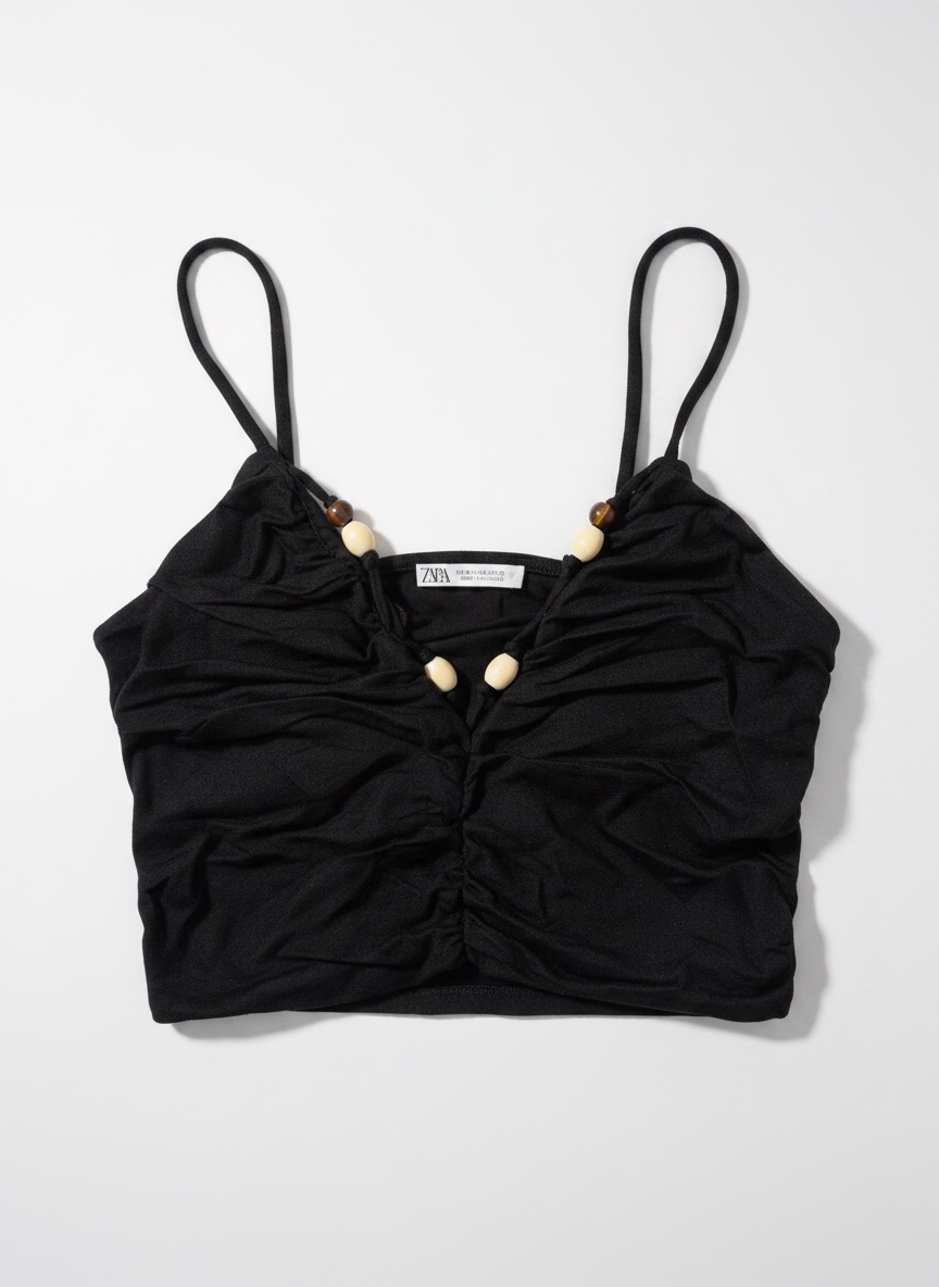 Crop top noir 