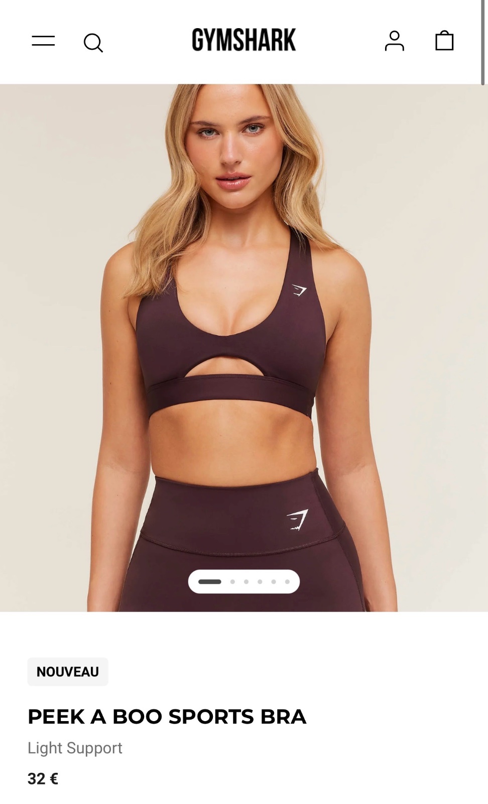 Gymshark sports bra