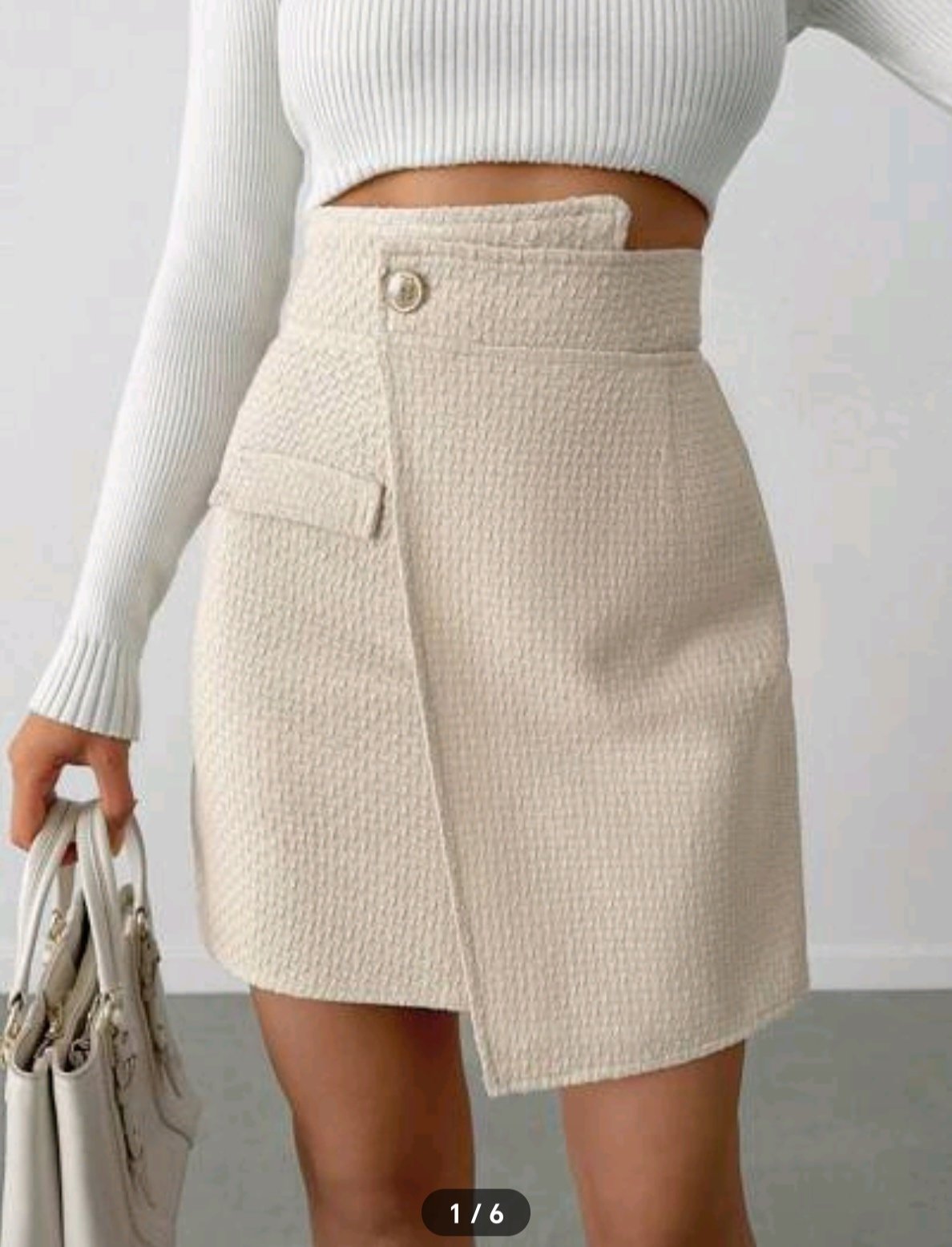 Jupe beige chic