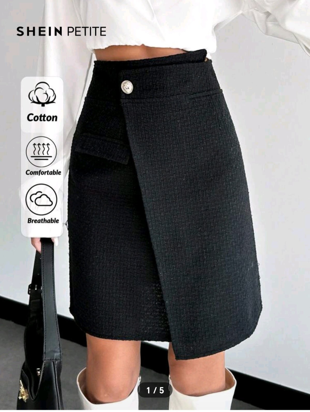 Jupe mini noir chic