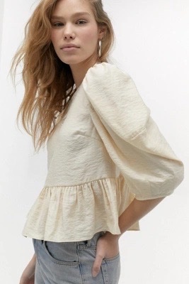 Chemise jaune pastale
