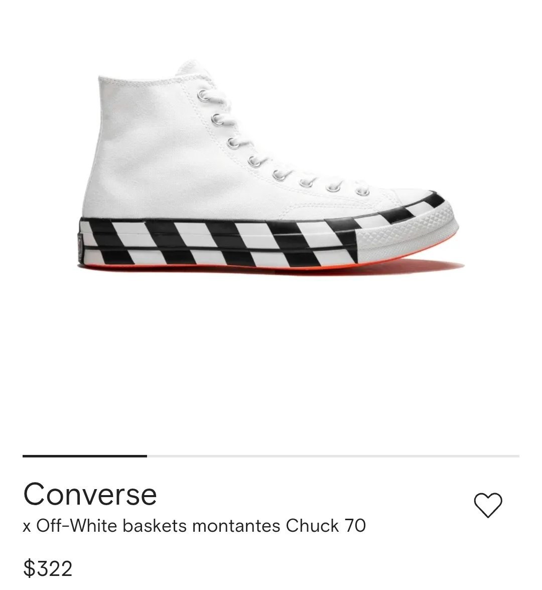 CONVERSE X OFF WHITE