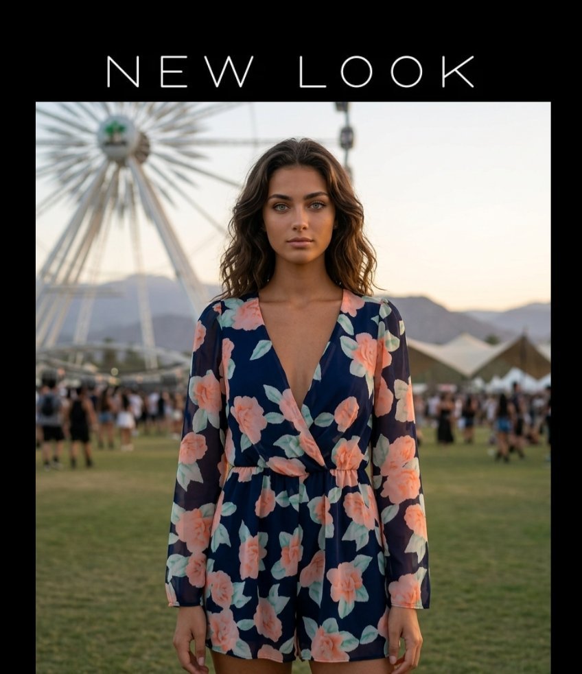 Combinaison short fleurie New Look – Très bon état ✨