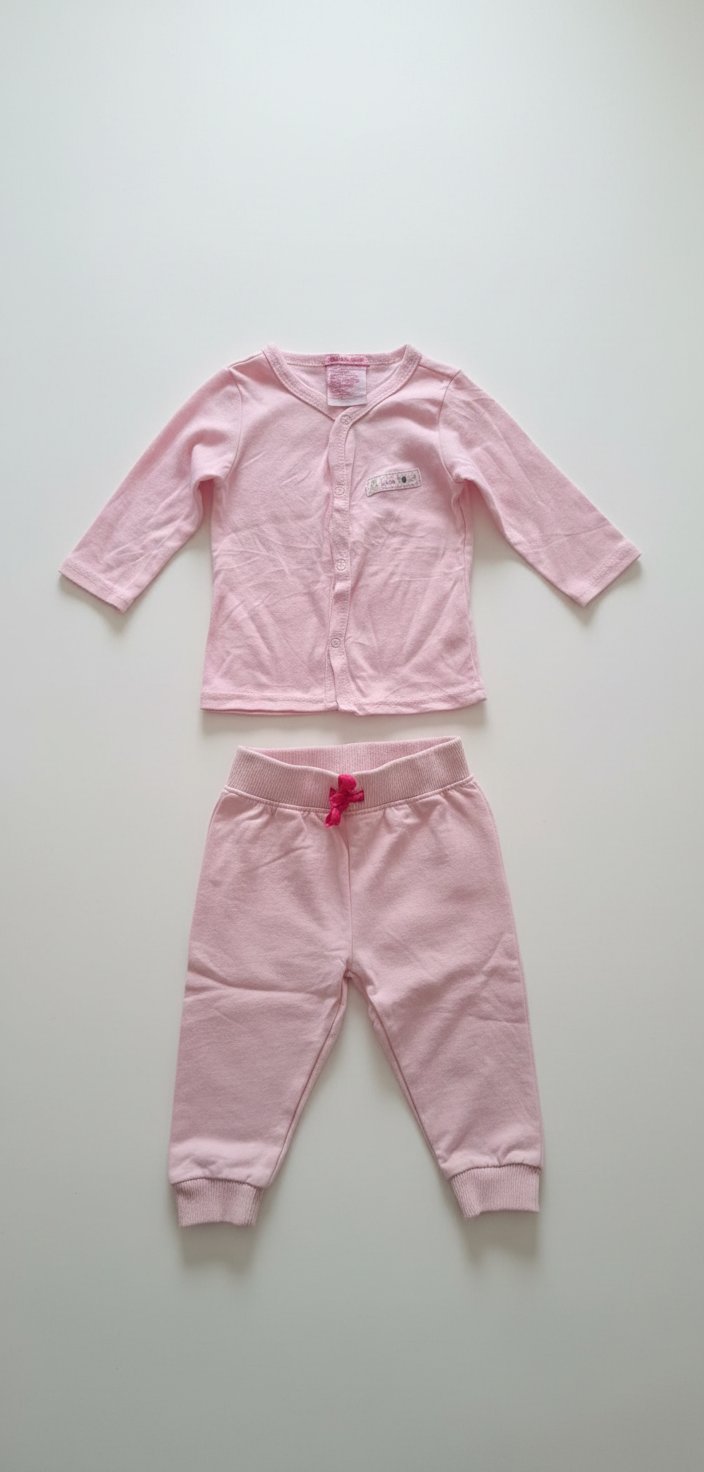 ​Ensemble Jogging Rose 2 Pièces – Style Décontracté – 9-12 Mois