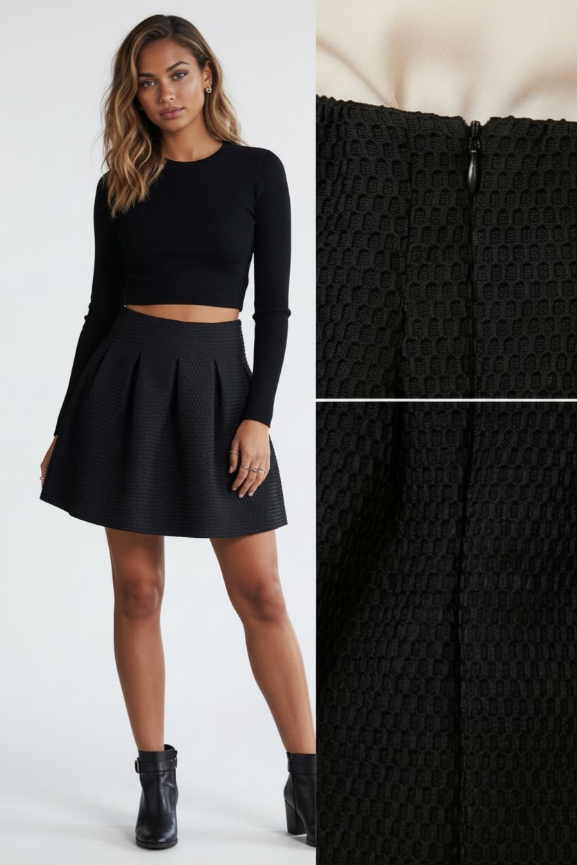 Mini jupe Noir