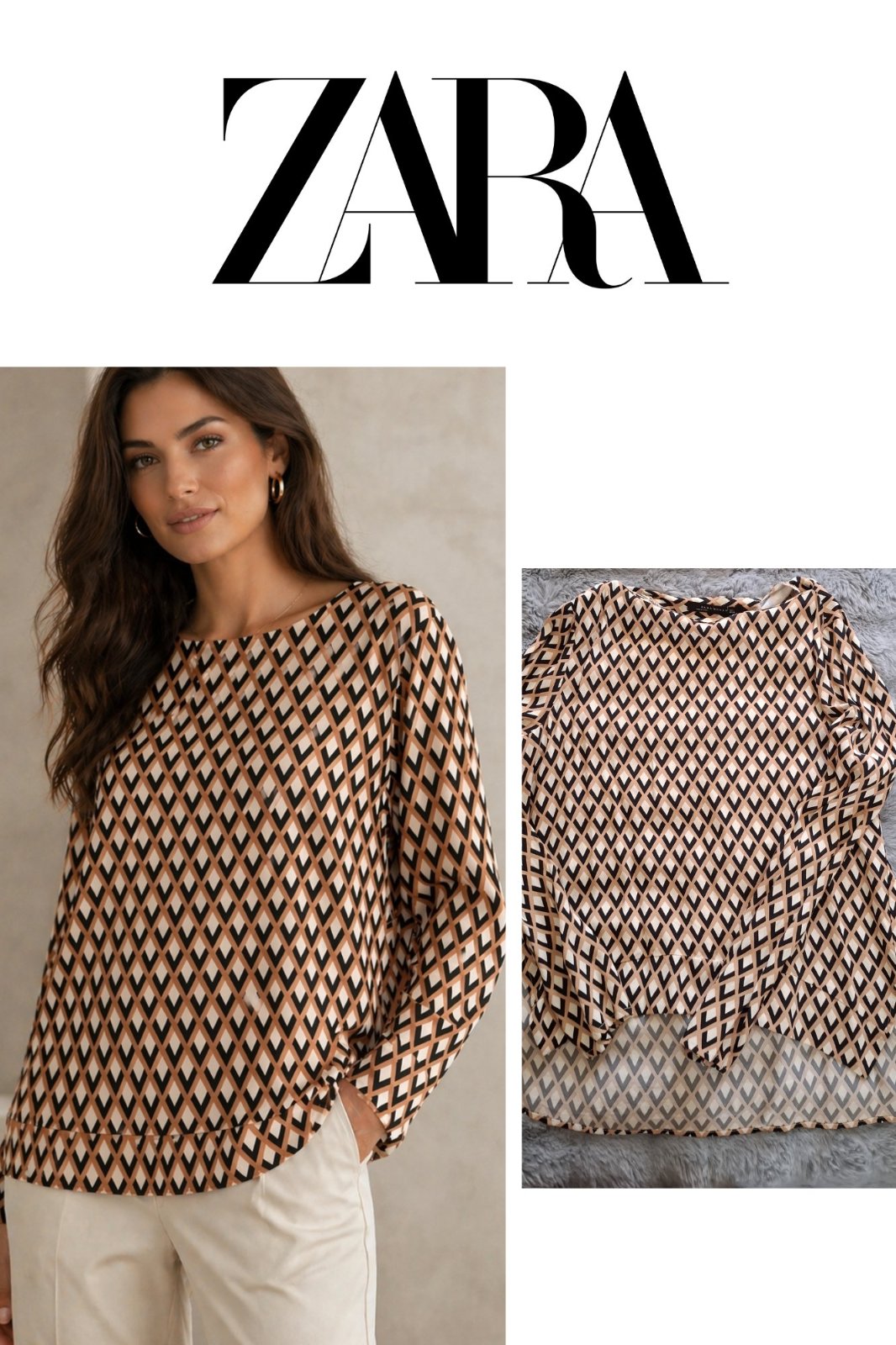 ✨ Chemise Zara chic & tendance 🤎 PRIX DOUX