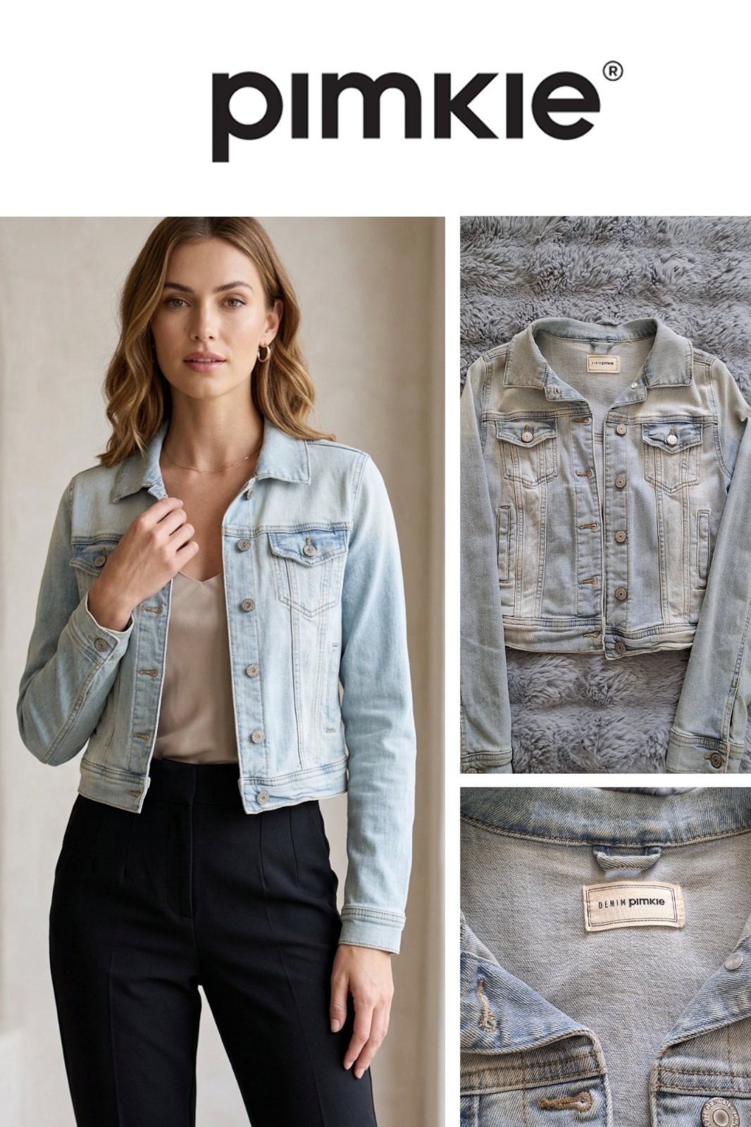 Veste en jean Denim Pimkie🔥 Bleu clair délavé💙💙