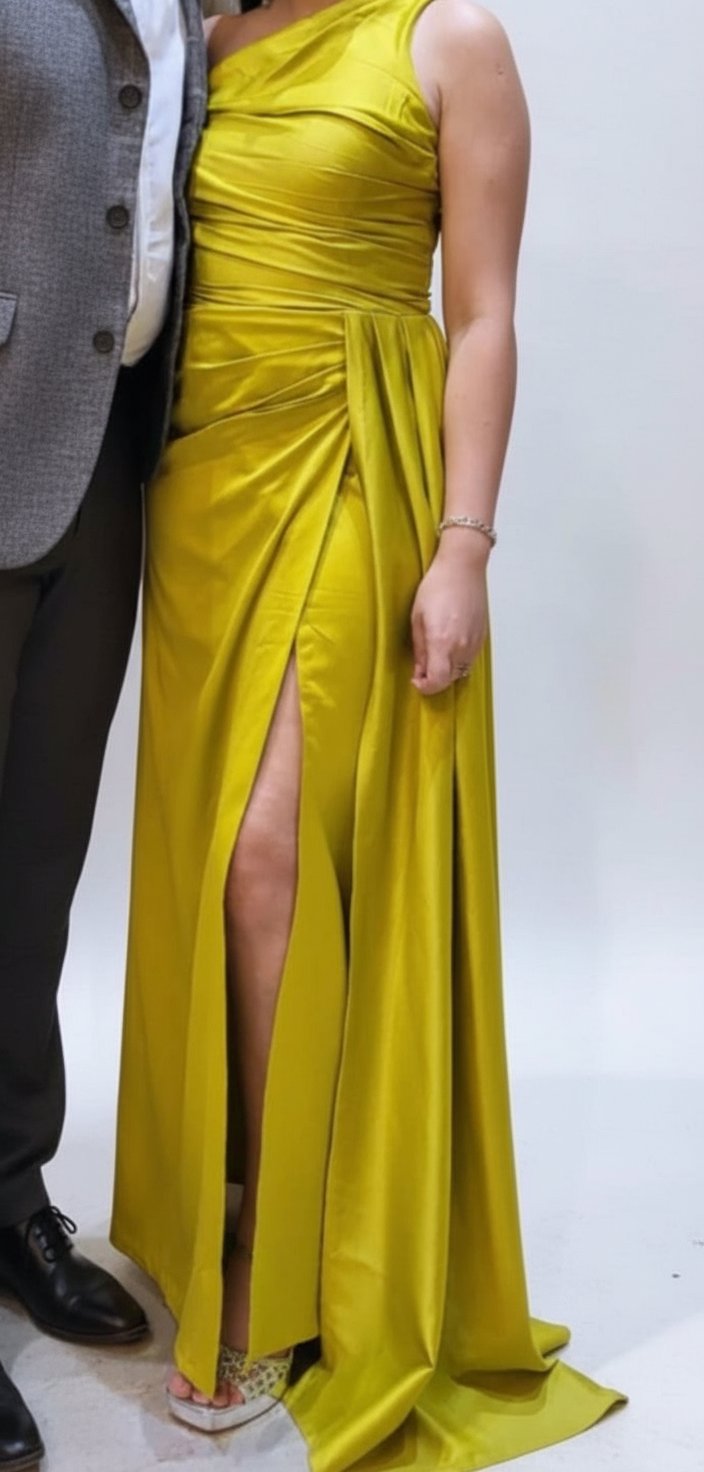 Robe de soirée satinée 