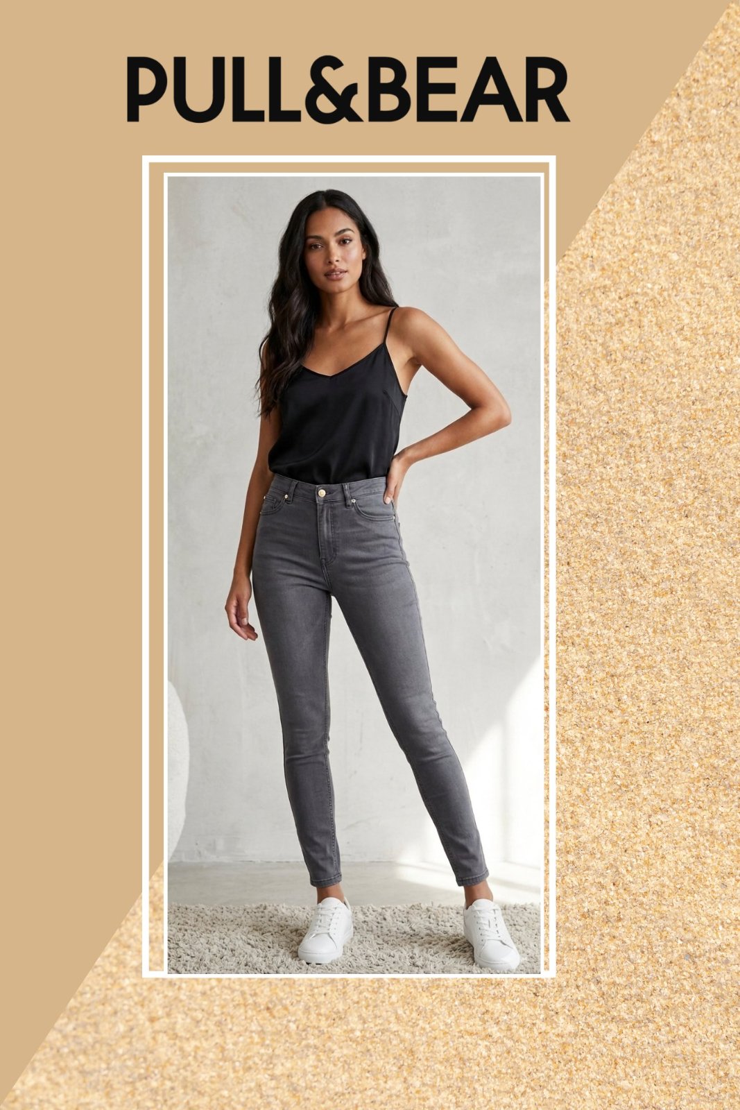 Jamais porté  ⚠️⚠️Jean Skinny Taille Haute  Pull&Bear - Neuf