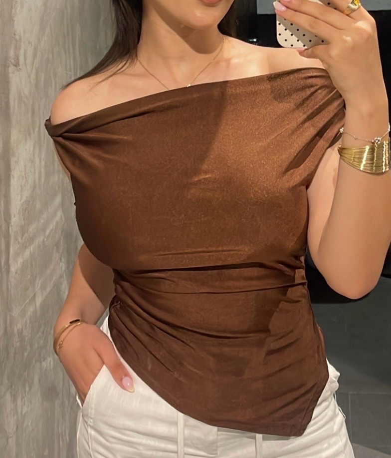 T shirt marron 