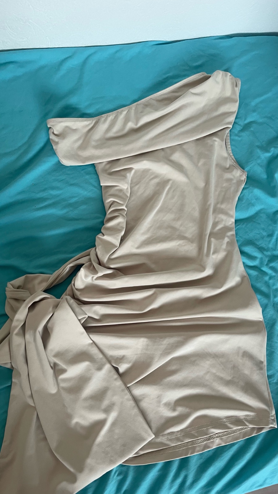 Robe mini beige 