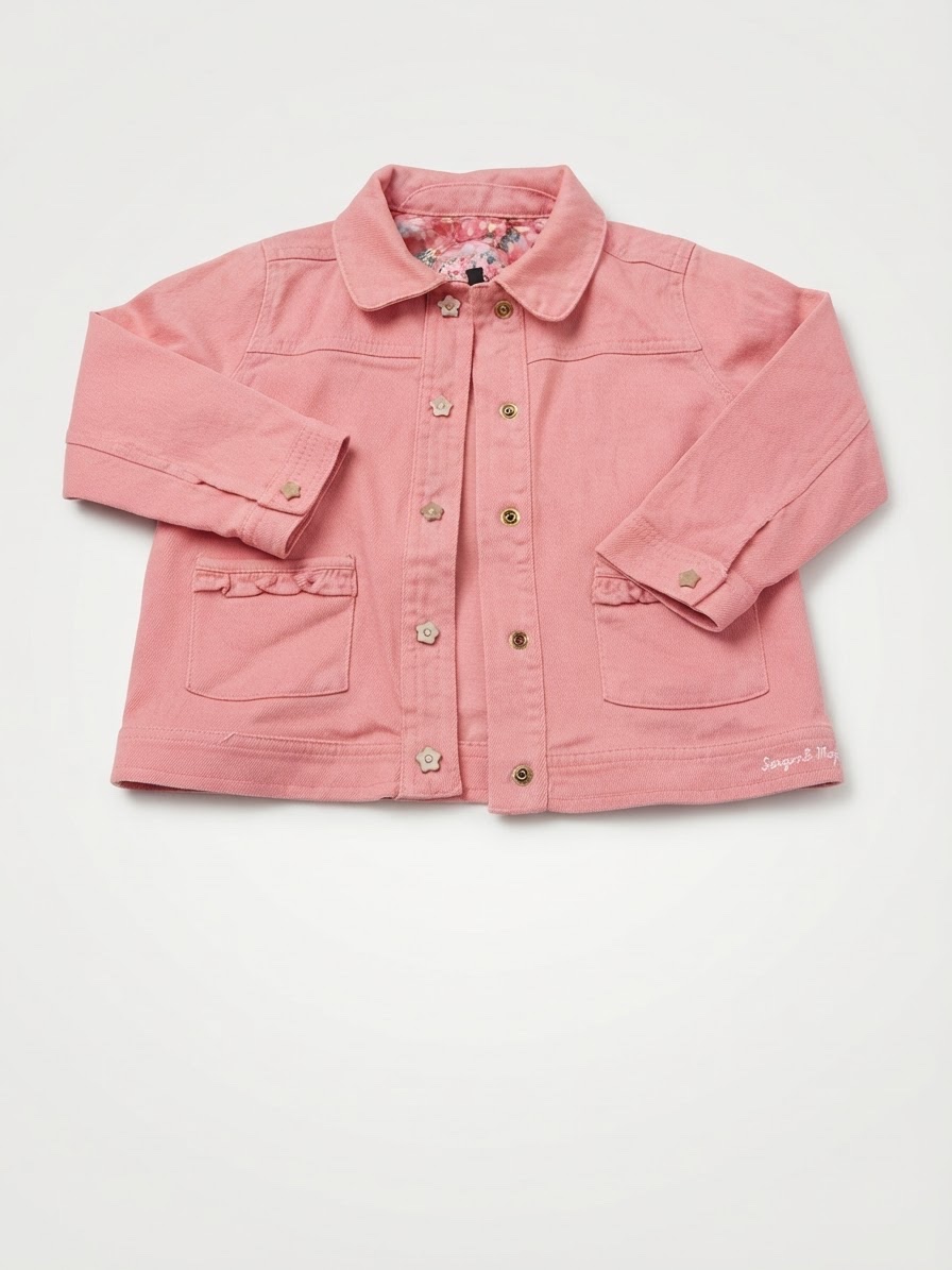Veste djean rose presque neuf