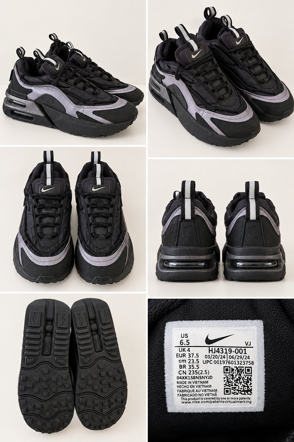 Acheter maintenant à  59 $US  Dernière vente   211 $US  Acheter des articles d'occasion  Nike Air Max Furyosa noir métallisé gris foncé