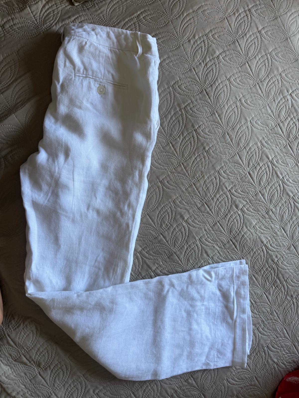 Pantalon large en lin