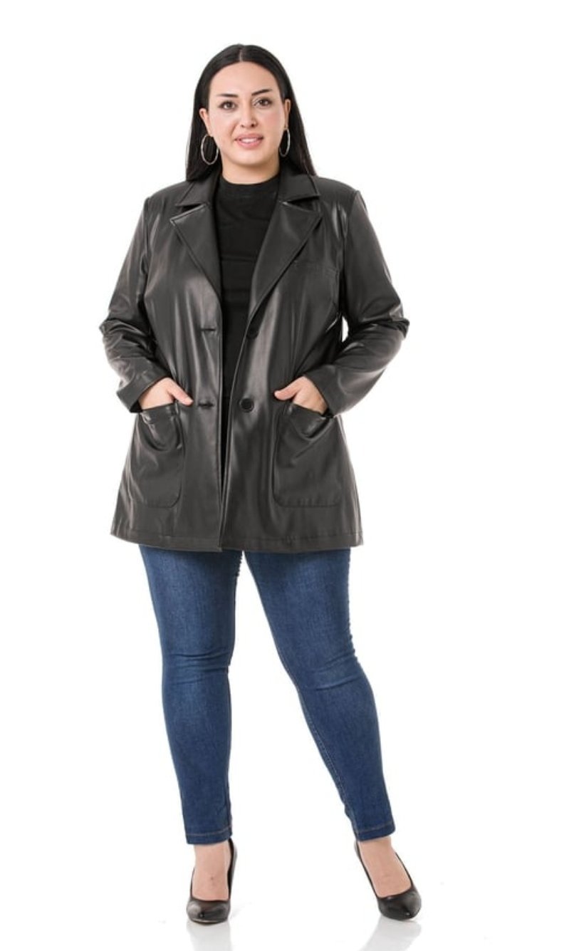 Blazer noir shein premium elegante style oversize taille 36