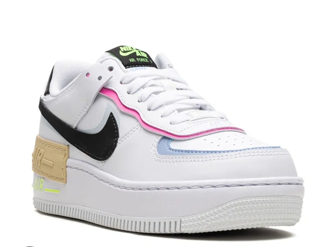  baskets Nike Air Force 1 Shadow 'Pastel',  design superposé rehaussé de délicates touches de bleu et de rose
