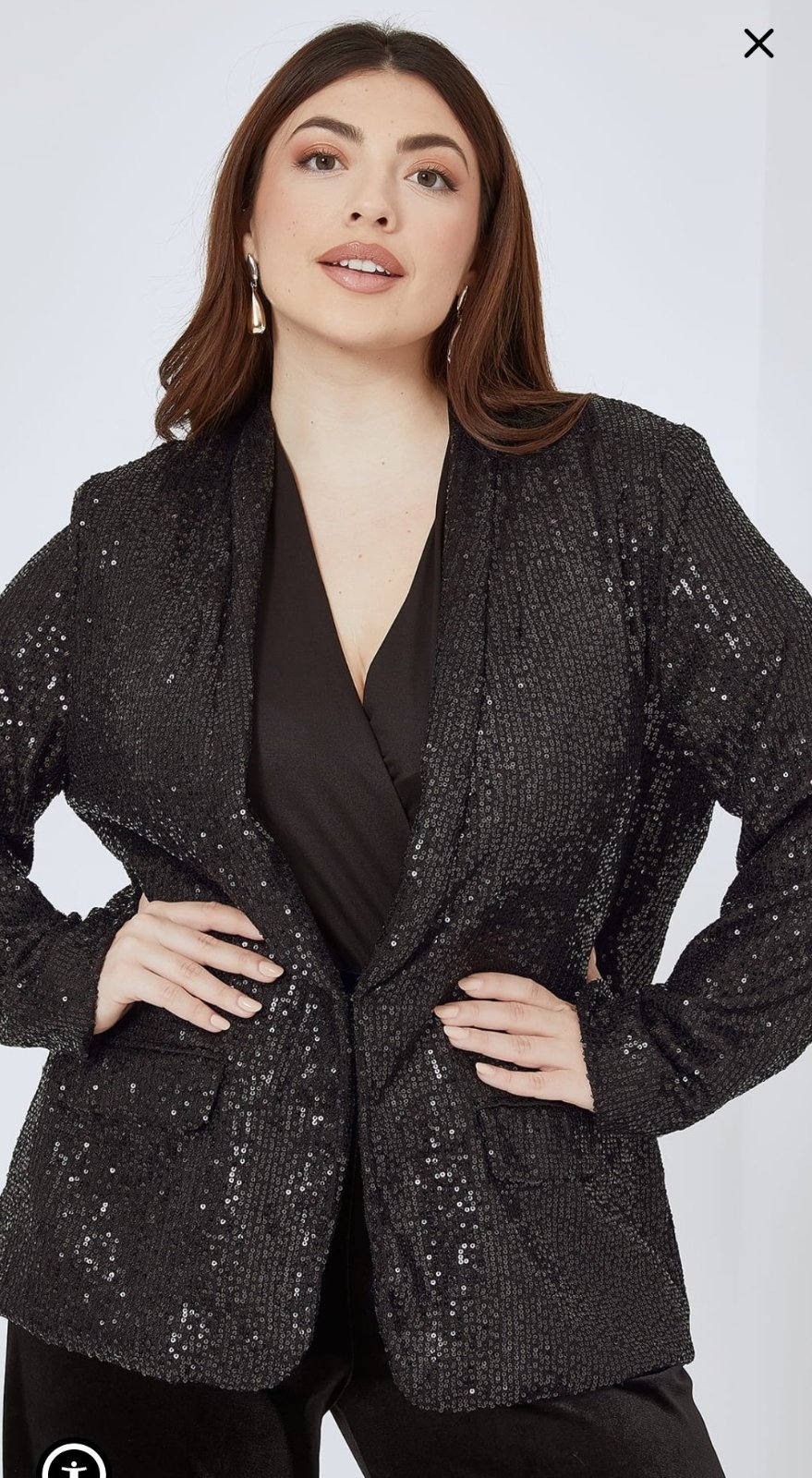 Blazer CBR  noir sequins très chic tendance 
