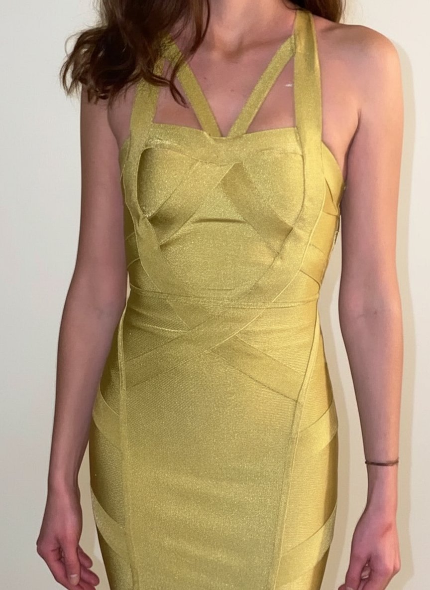 Robe ajustée en vert pistache taille 38 M 