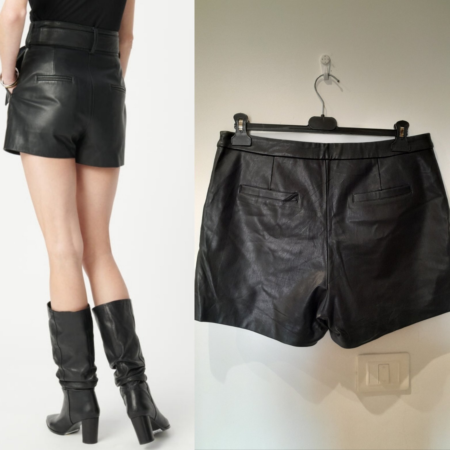 Short kiabi en cuir  fermeture invisible taille 44