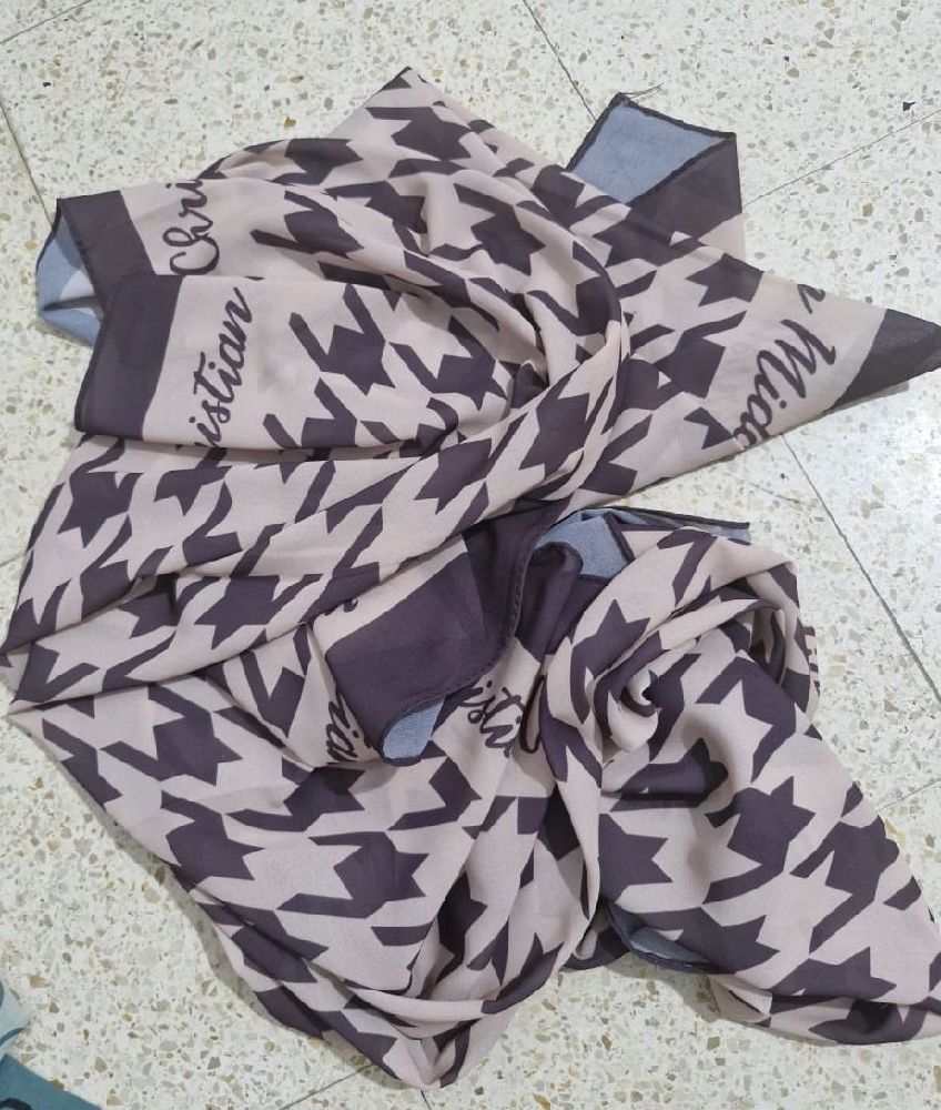 Foulard chiffon imprime
