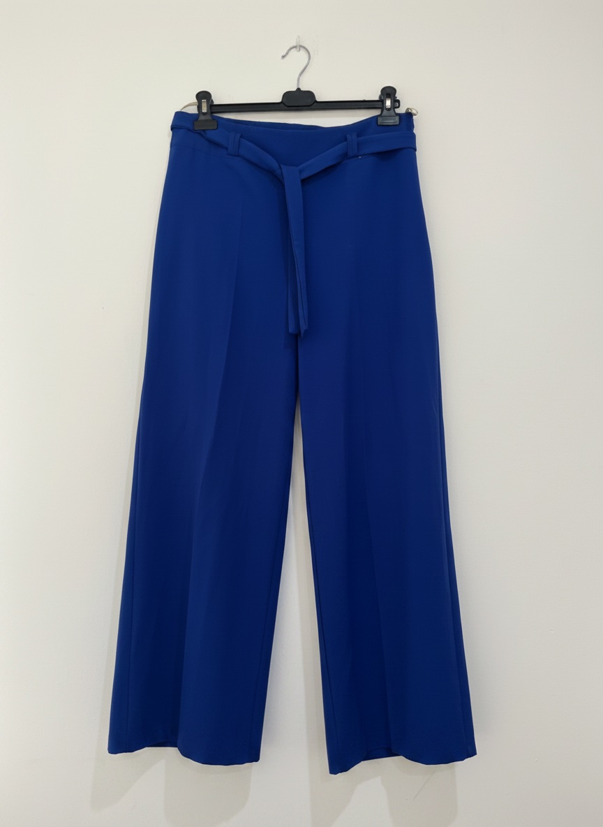 Pantalon large bleu roi