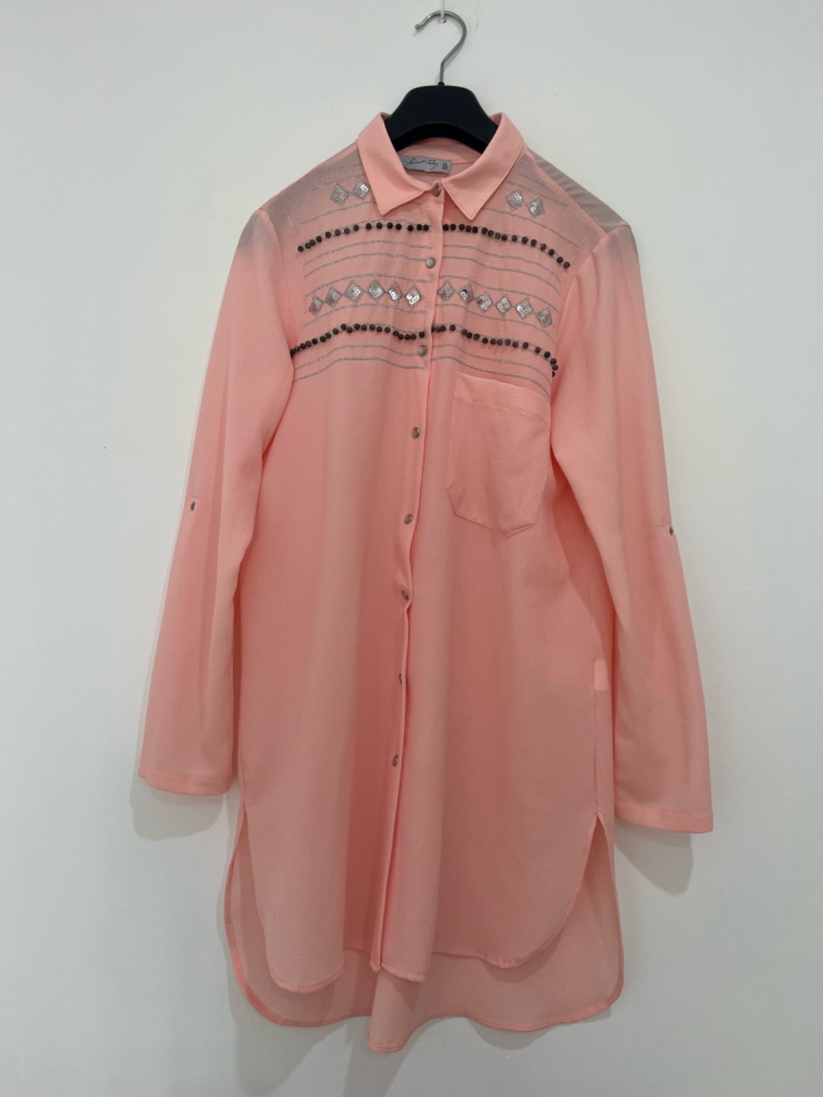 Chemise rose 