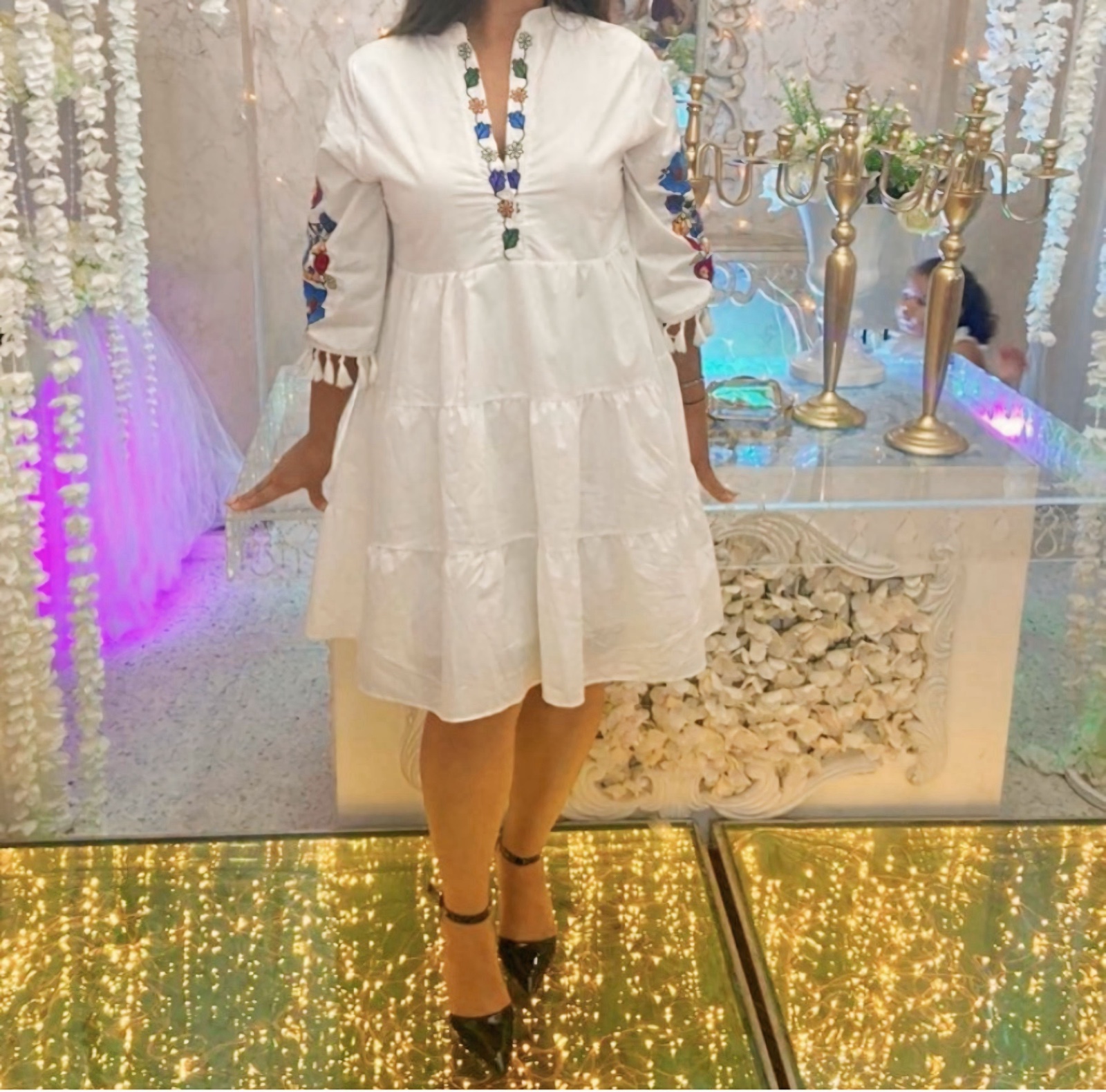 Robe ample blanche