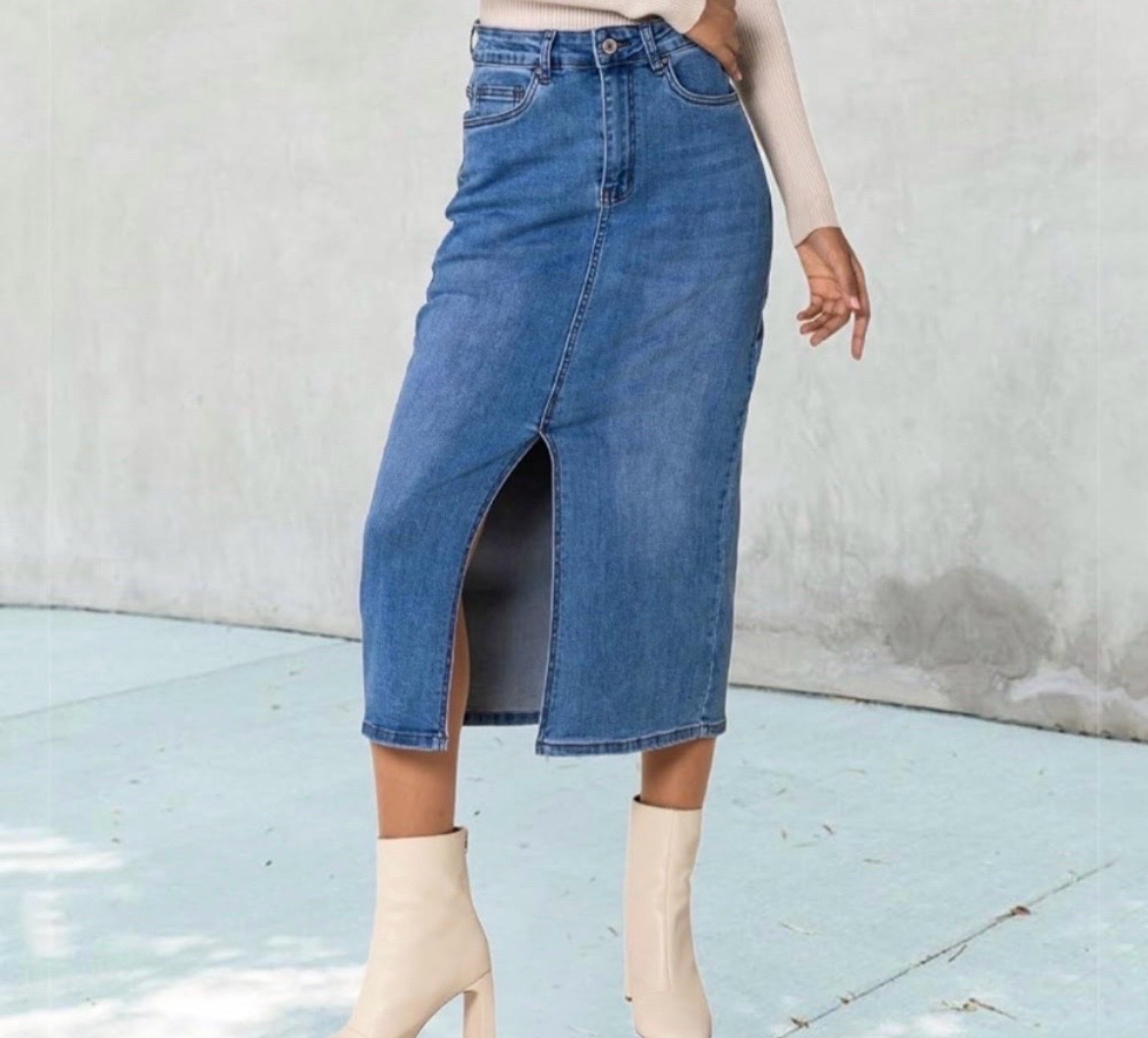Jupe denim