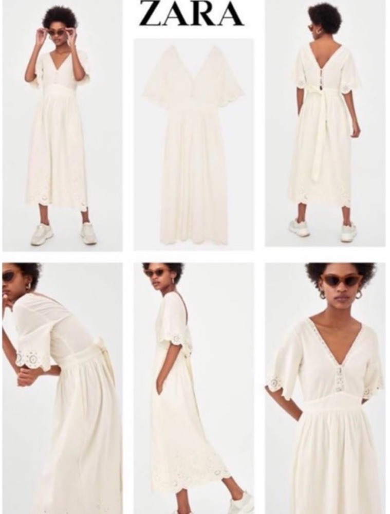 Robe mi long zara