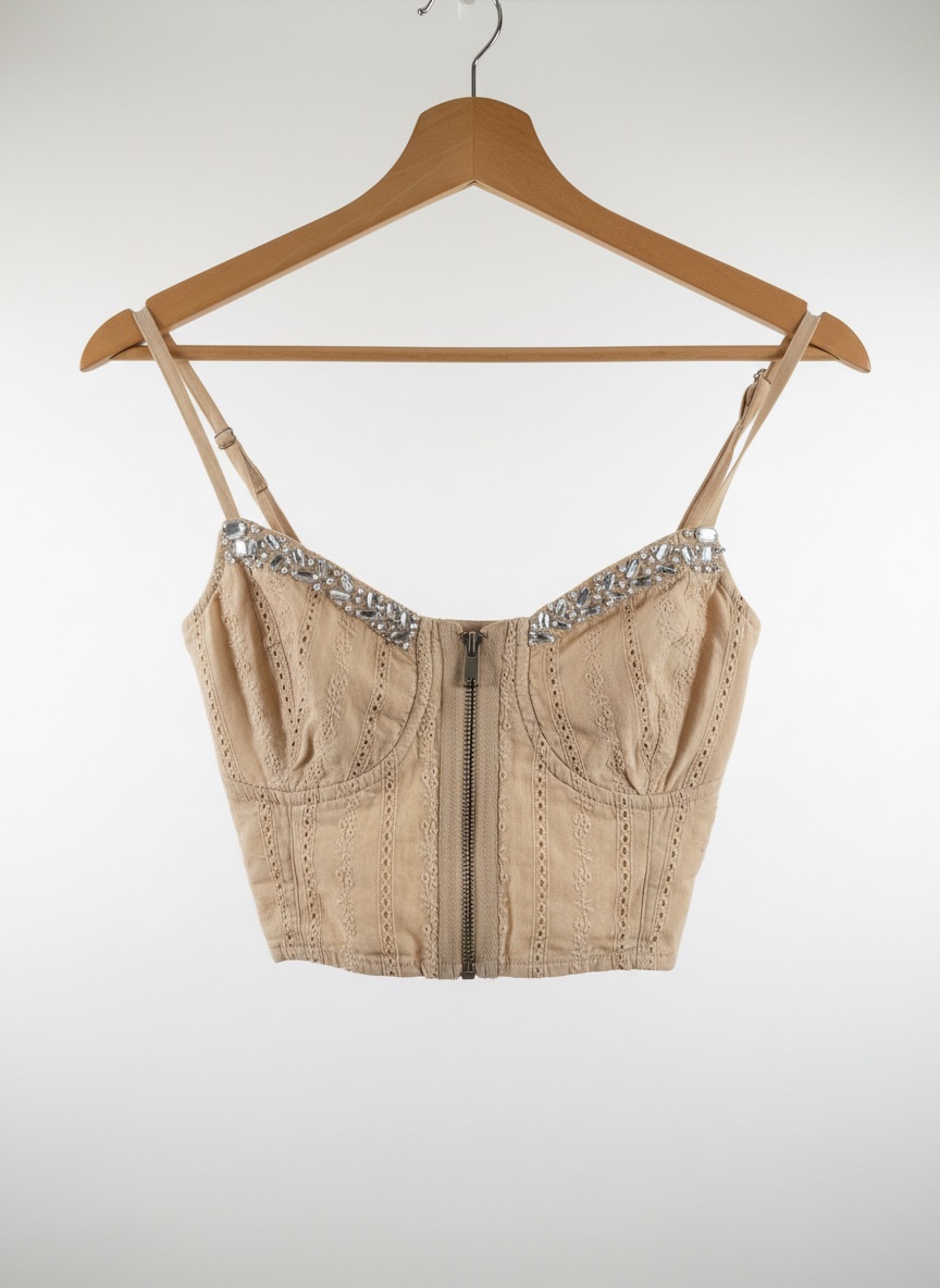 Bustier avec des strass 