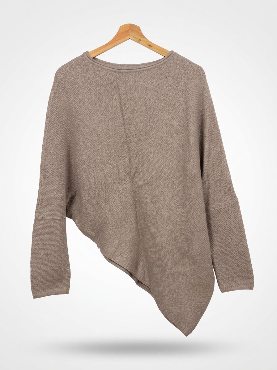 Pull en maille asymétrique