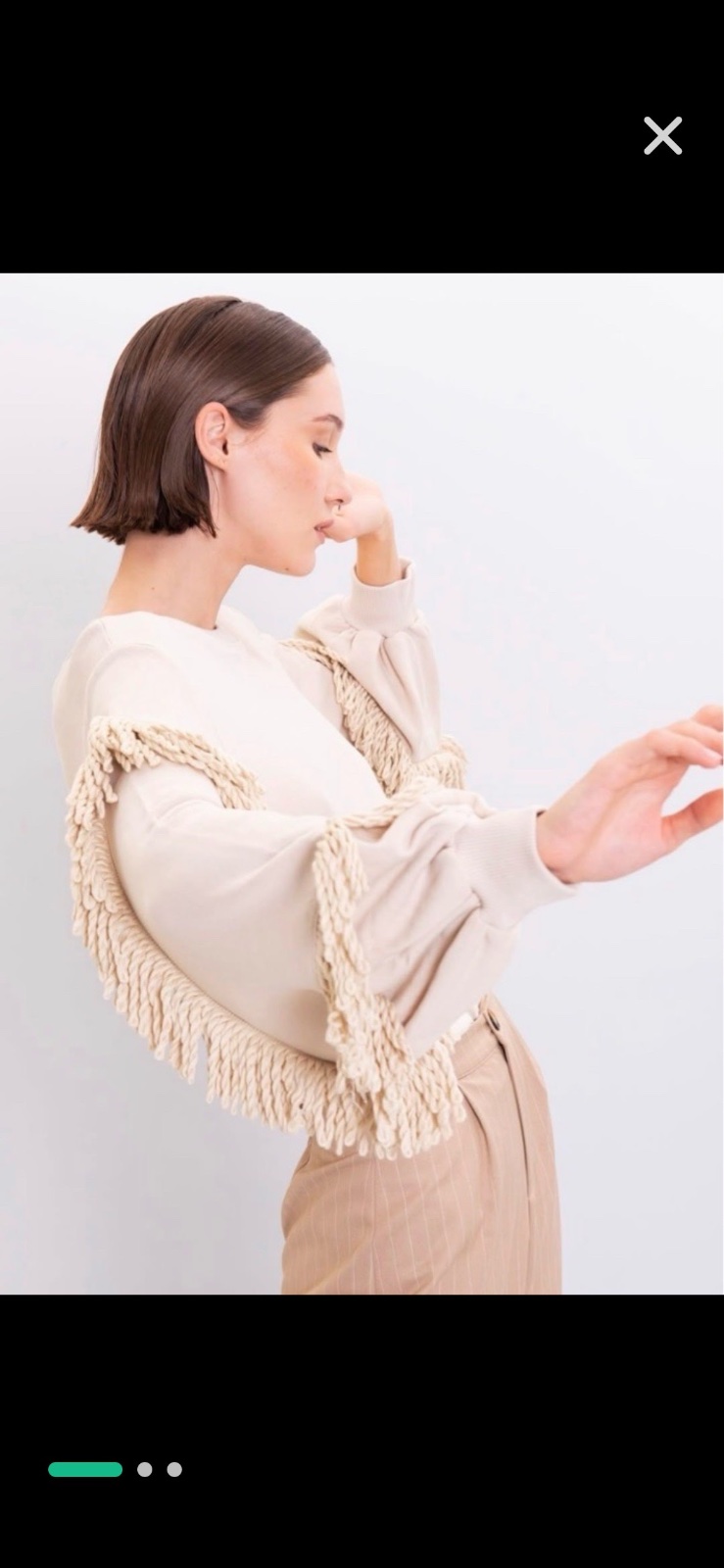 Pull avec franges