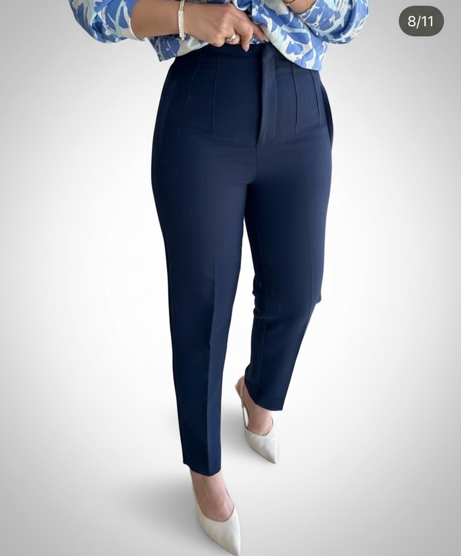 Pantalon zara bleu 