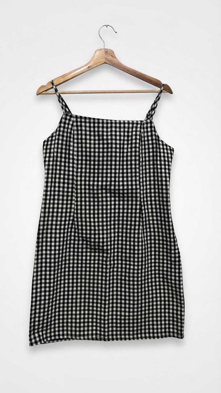 Mini robe à carreaux 