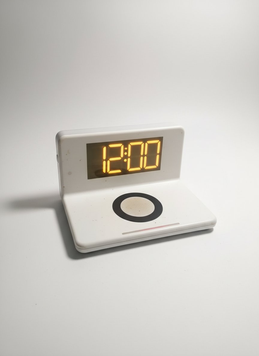 Chargeur sans Fil +Reveil+led+Horloge