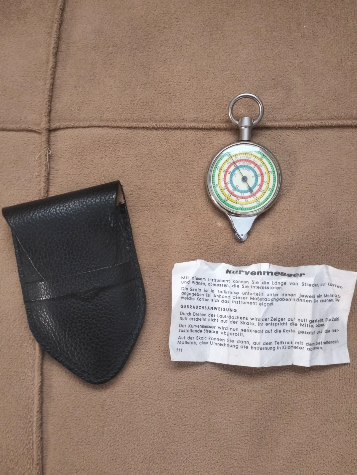 🧭 Pack Vintage Navigation – Boussole Konus + Curvimètre pour cartes 🌍🔥