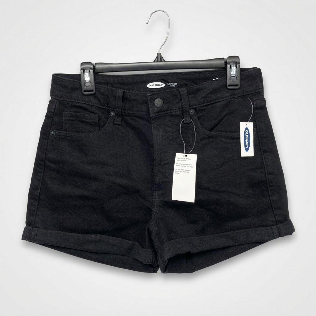 Short court denim noir 
