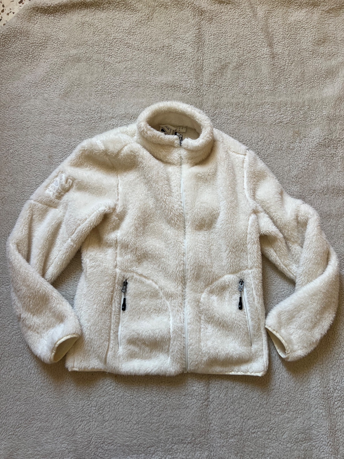 Veste polaire blanc douce