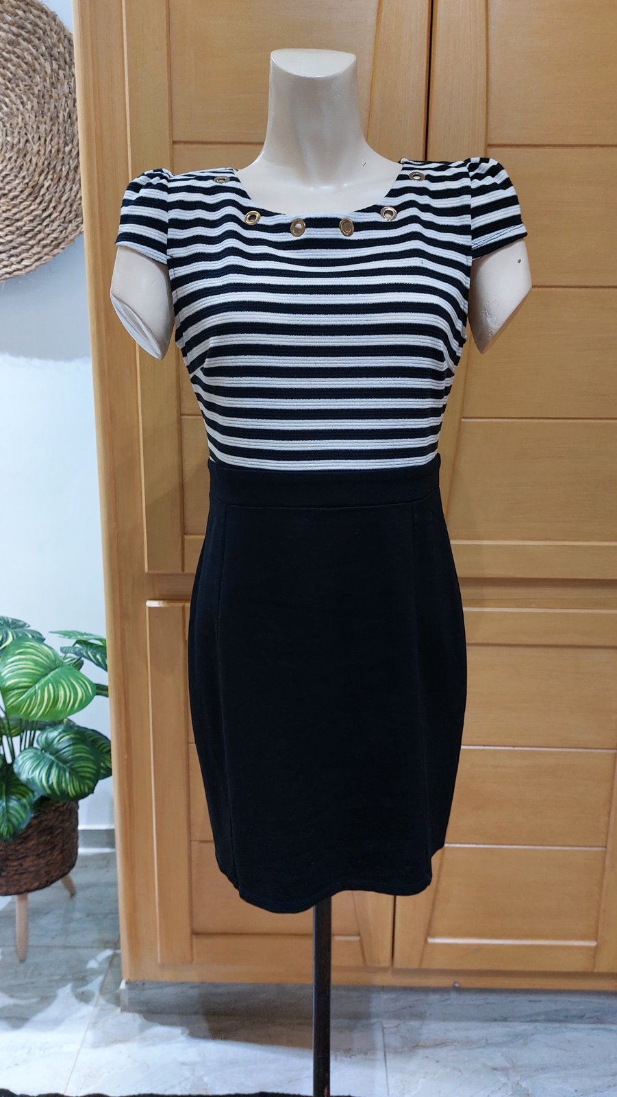 Robe rayé courte