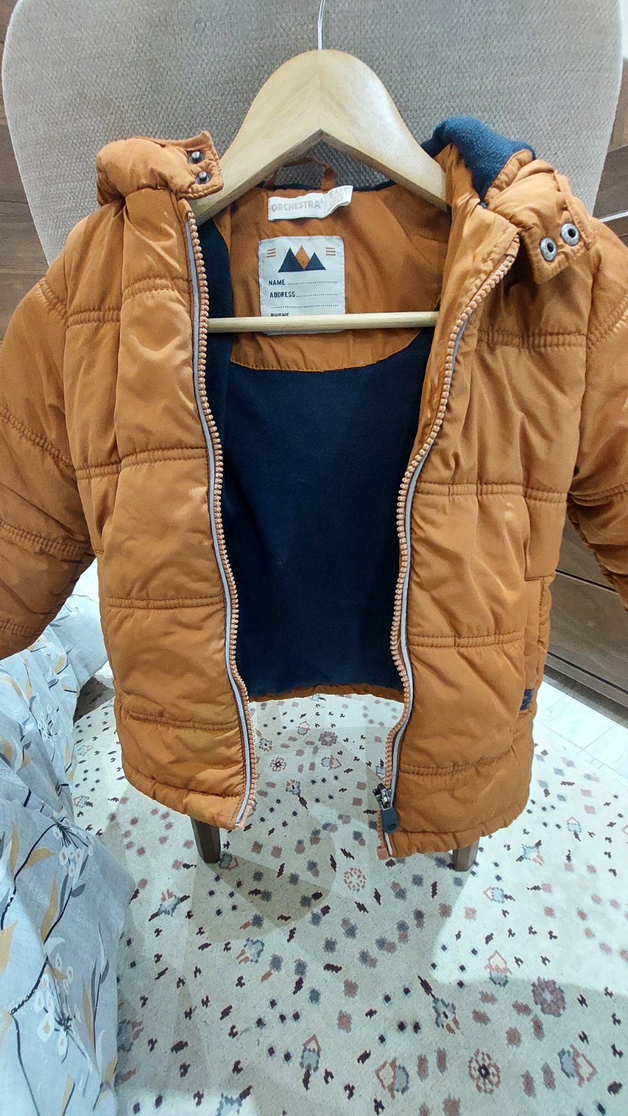  doudoune matelassée doublée micropolaire pour garçon