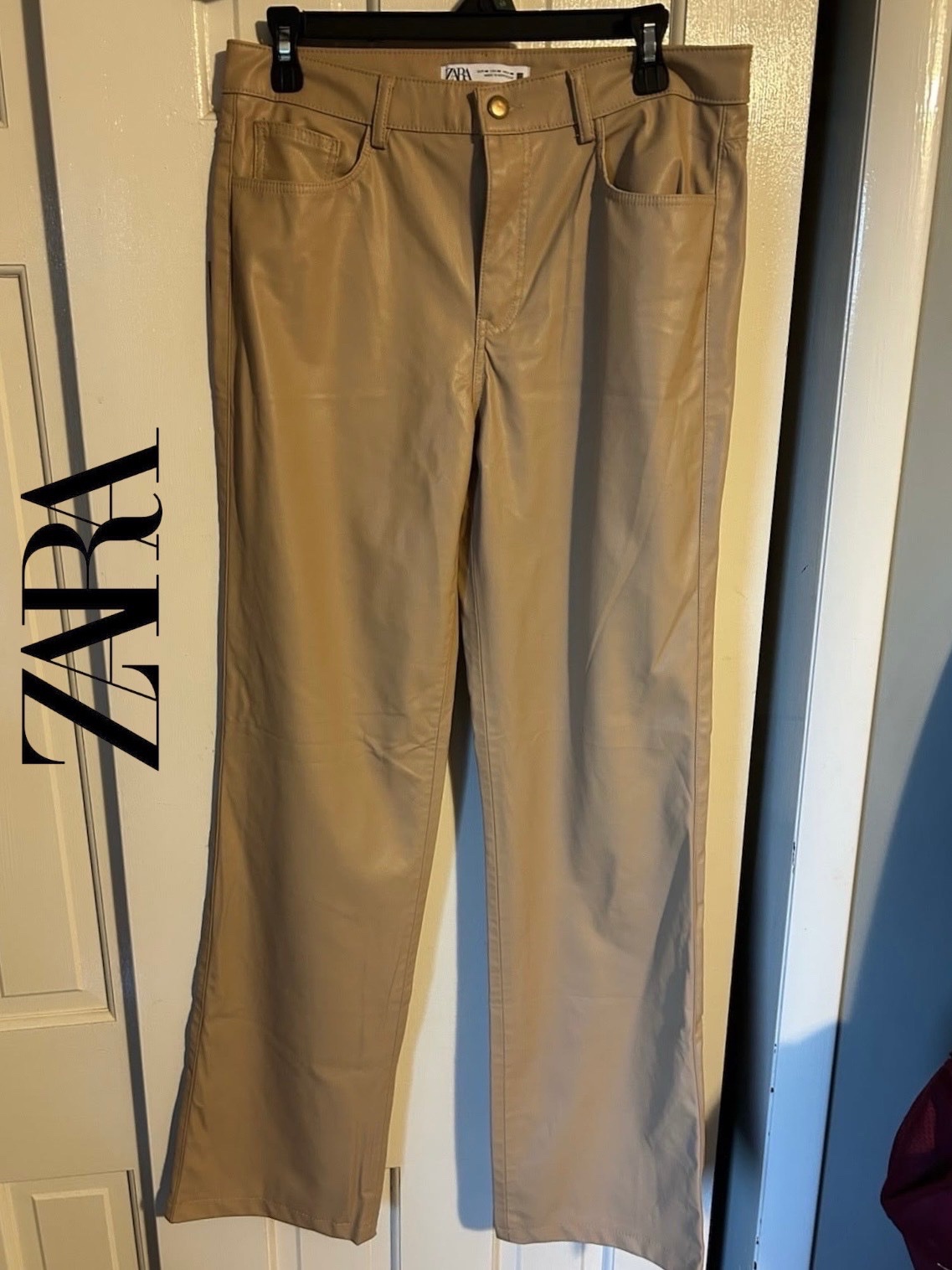 Pontalon cuir ZARA
