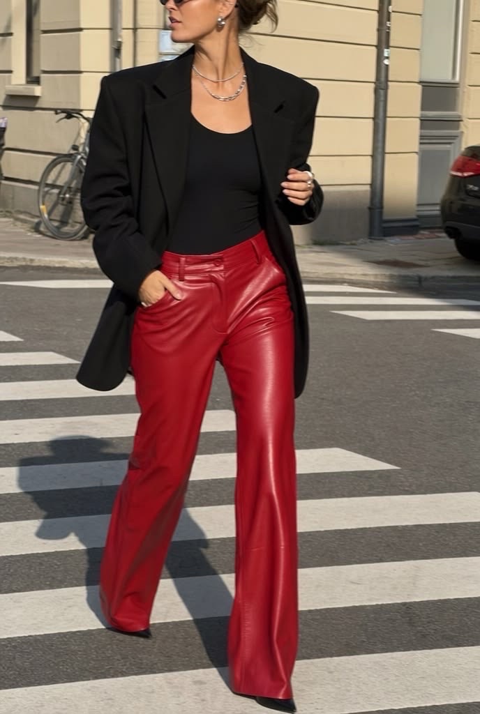 Pantalon rouge SHEIN ❤️